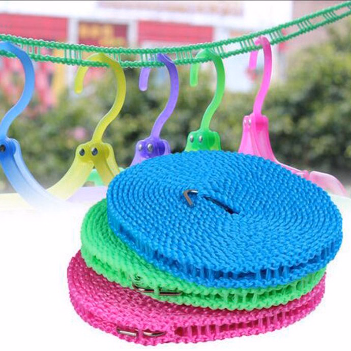 Dây Phơi Quần Áo Thông Minh Có Lỗ Móc Chống Trôi Dài 5M Ctb387 - Bechip - Ảnh 3