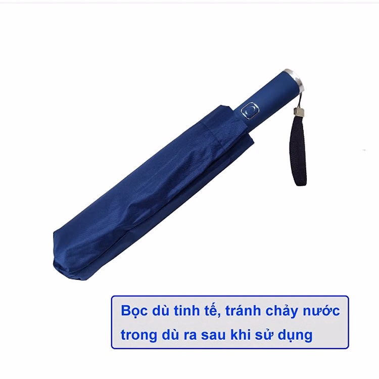Ô Dù Tự Động 2 Chiều Gấp Gọn 10 Nan Xuất Nhật Cao Cấp Ctb388 - Bechip - Ảnh 4