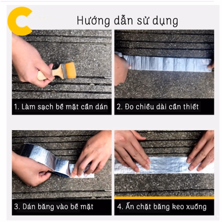 Băng Keo Chống Thấm, Chống Dột, Miếng Dán Siêu Dính, Chống Thấm Nước Cuộn Dài 5M Ctb389 - Bechip - Ảnh 6