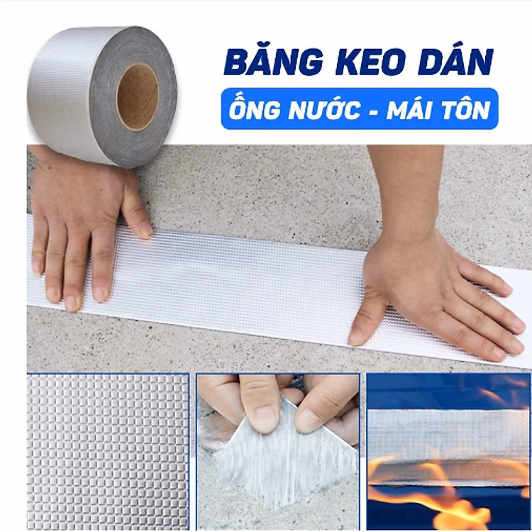 Băng Keo Chống Thấm, Chống Dột, Miếng Dán Siêu Dính, Chống Thấm Nước Cuộn Dài 5M Ctb389 - Bechip - Ảnh 9