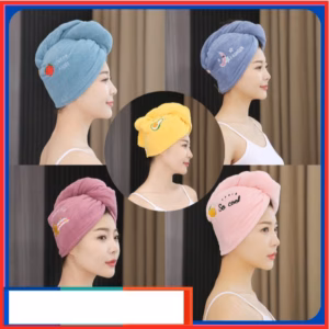 Khăn Quấn Tóc, Khăn Lau Khô Tóc, Khăn Ủ Tóc Siêu Thấm Mềm Mịn Ctb394 - Bechip