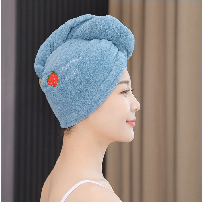 Khăn Quấn Tóc, Khăn Lau Khô Tóc, Khăn Ủ Tóc Siêu Thấm Mềm Mịn Ctb394 - Bechip - Ảnh 6