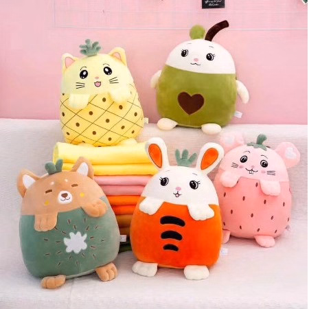 Gối Mền Hình Thú Dễ Thương 3In1 - Gdn - Ảnh 2