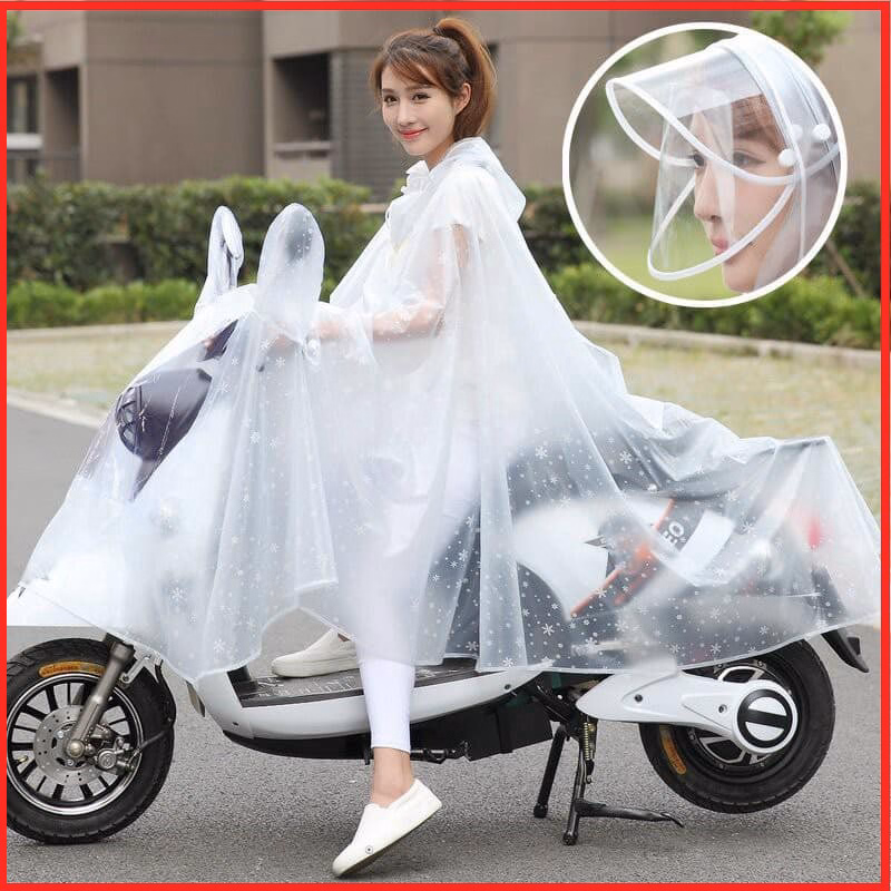 Áo Mưa Hoa Tuyết Cánh Dơi Nhựa Dẻo Loại 2 Đầu, 1 Đầu Ctb399 - Bechip - Ảnh 7