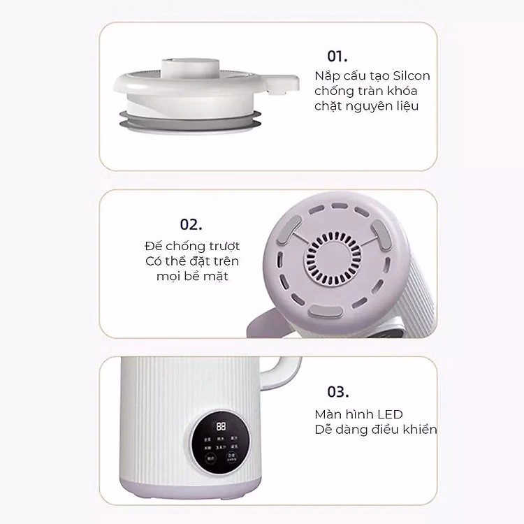 Máy Làm Sữa Hạt Ostmars Tiếng Việt 800Ml Ctb404 - Bechip - Ảnh 8