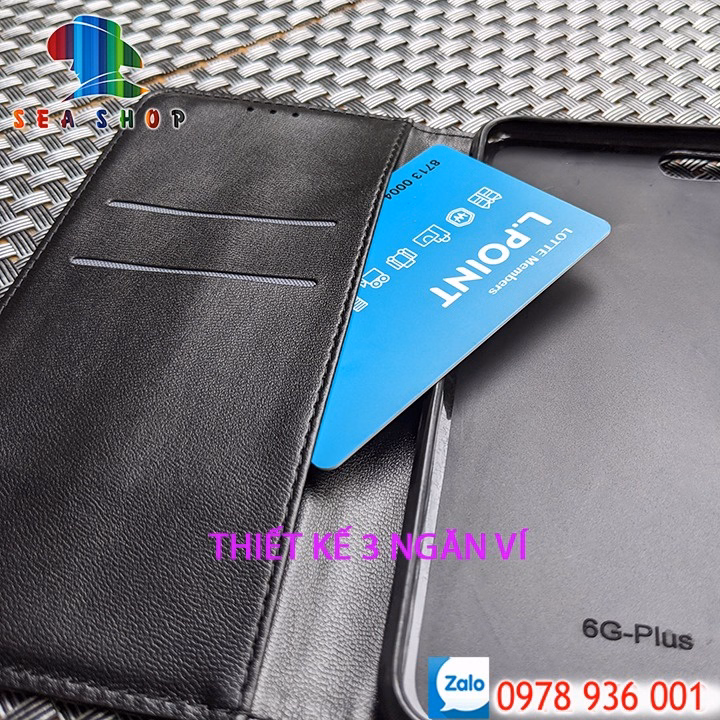 Bao Da Vivo Y70, Y90 Chính Hãng Vtz Thiết Kế Dạng Ví Sang Trọng, Có Ngăn Cài Thẻ - Sea Shop - Ảnh 3