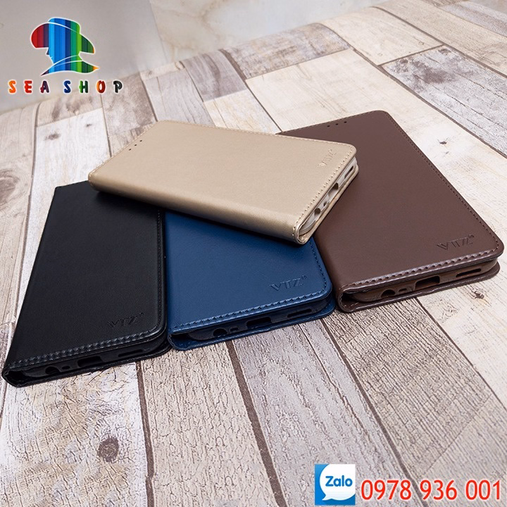 Bao Da Vivo Y70, Y90 Chính Hãng Vtz Thiết Kế Dạng Ví Sang Trọng, Có Ngăn Cài Thẻ - Sea Shop - Ảnh 6