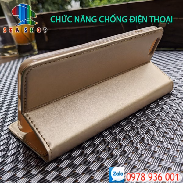 Bao Da Oppo A58 4G-5G Chính Hãng Vtz Thiết Kế Dạng Ví Sang Trọng, Có Ngăn Cài Thẻ - Sea Shop - Ảnh 5