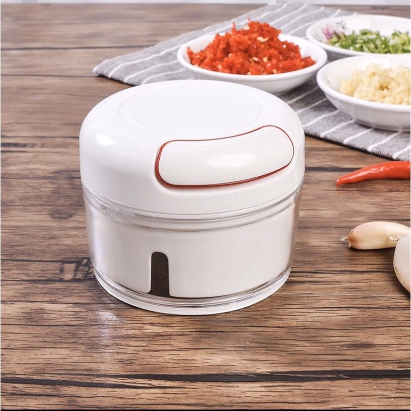 Dụng Cụ Xay Tỏi Ớt Kéo Tay Mẫu Trắng - Gdn - Ảnh 5