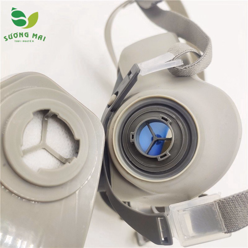 Mặt Nạ Phòng Độc 3M 6200 Kèm Phin Lọc Hơi Hữu Cơ 3M 6001- Sương Mai - Ảnh 8