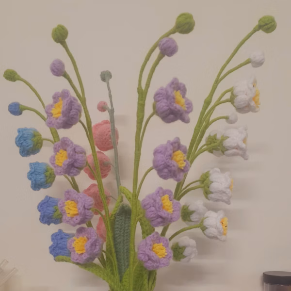 Cành Hoa Linh Lan Bằng Len Handmade Yukishop Yk09 - Ảnh 4