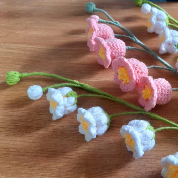 Cành Hoa Linh Lan Bằng Len Handmade Yukishop Yk09