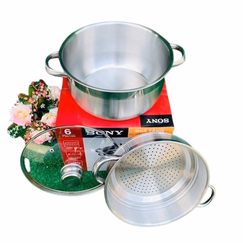 Bộ Nồi Xửng Hấp Cao Cấp Sony 26Cm - Gdn - Ảnh 2