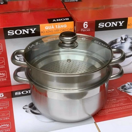 Bộ Nồi Xửng Hấp Cao Cấp Sony 26Cm - Gdn - Ảnh 5