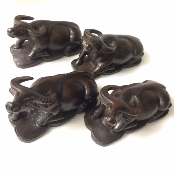 [Tượng] Trâu Gỗ Muồng Tttgm041-Tường Thuận - Ảnh 6