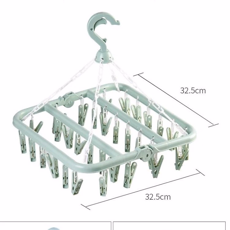 Móc Chùm Nhựa 32 Kẹp Phơi Đồ Cho Bé Ctb425 - Bechip - Ảnh 7