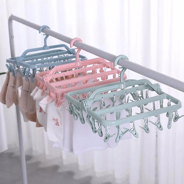 Móc Chùm Nhựa 32 Kẹp Phơi Đồ Cho Bé Ctb425 - Bechip - Ảnh 3