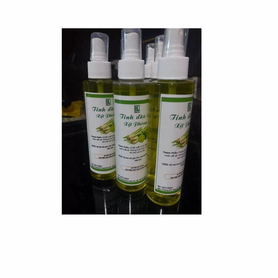 Tinh Dầu Xả Xịt Phòng Nguyên Chất 100% Thiên Nhiên 300Ml Ctb428 - Bechip - Ảnh 4