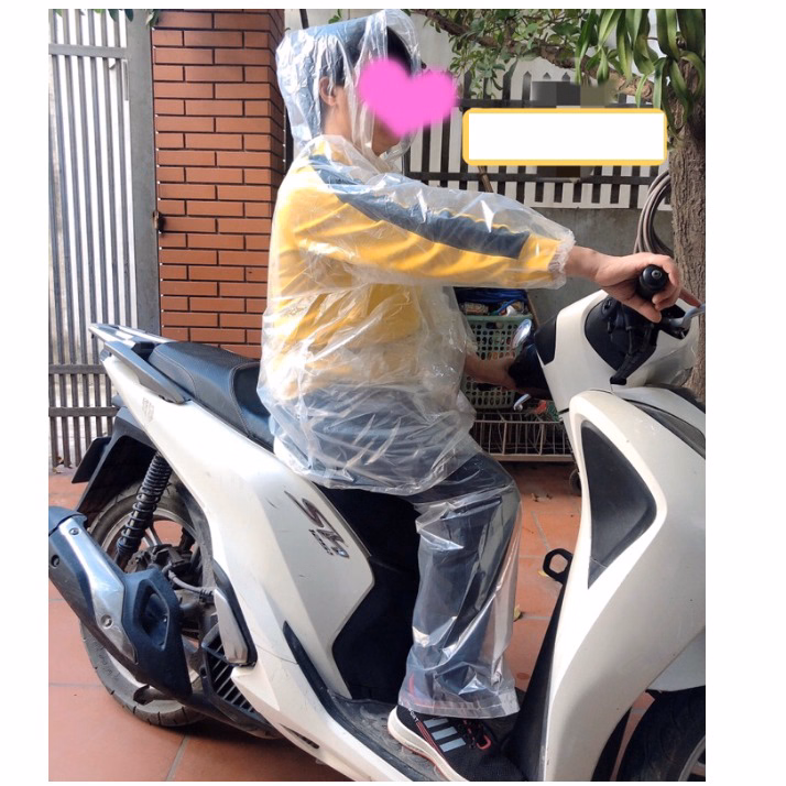 Áo Mưa Bộ Tiện Lợi Trong Suốt Ctb431 - Bechip - Ảnh 2