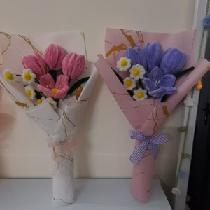 Bó Hoa Kẽm Nhung Handmade Yukishop Yk15