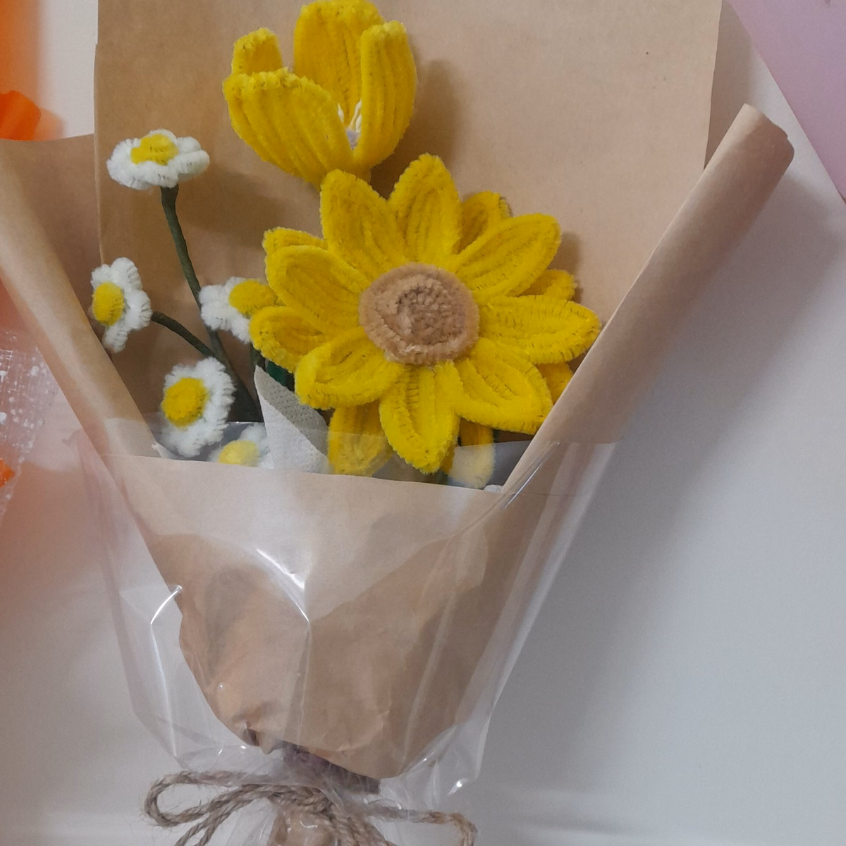 Bó Hoa Kẽm Nhung Quà Tặng Handmade Yukishop Yk16 - Ảnh 5