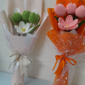 Bó Hoa Tuylip Bằng Len Handmade Yukishop Yk17