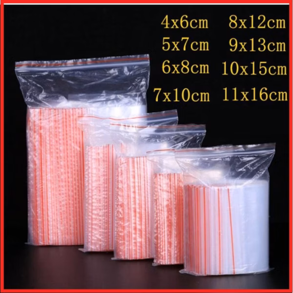 Túi Zip Nhựa Trong Suốt Đựng Thực Phẩm Đủ Kích Thước Ctb437 - Bechip