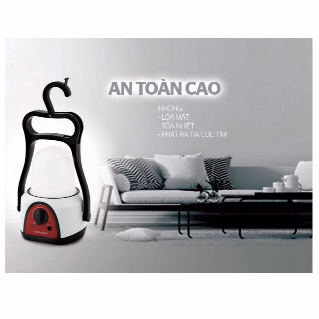 Đèn Tích Điện Đa Năng Sunhouse She-6848La, Có Móc Treo, Chiếu Sáng Lên Đến 60H Ctb439 - Bechip - Ảnh 6