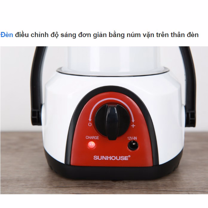 Đèn Tích Điện Đa Năng Sunhouse She-6848La, Có Móc Treo, Chiếu Sáng Lên Đến 60H Ctb439 - Bechip - Ảnh 8