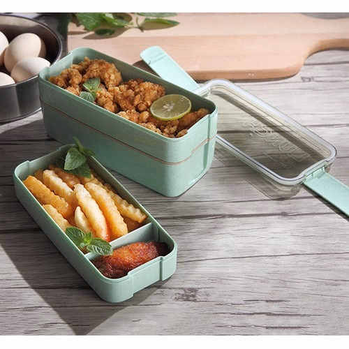 Hộp Cơm 3 Tầng Lúa Mạch - Gdn - Ảnh 4