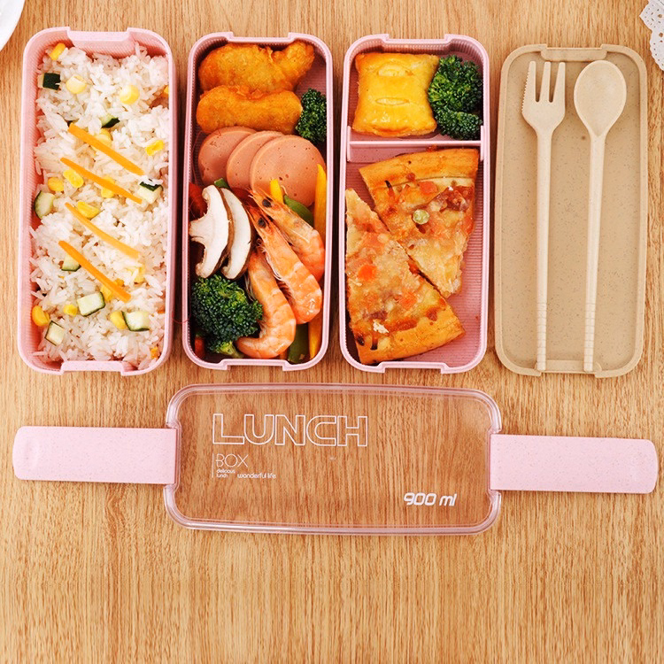 Hộp Cơm 3 Tầng Lúa Mạch - Gdn - Ảnh 9