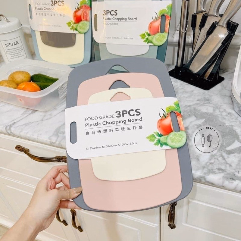 Bộ 3 Thớt Kháng Khuẩn Hàn Quốc - Su - Ảnh 6