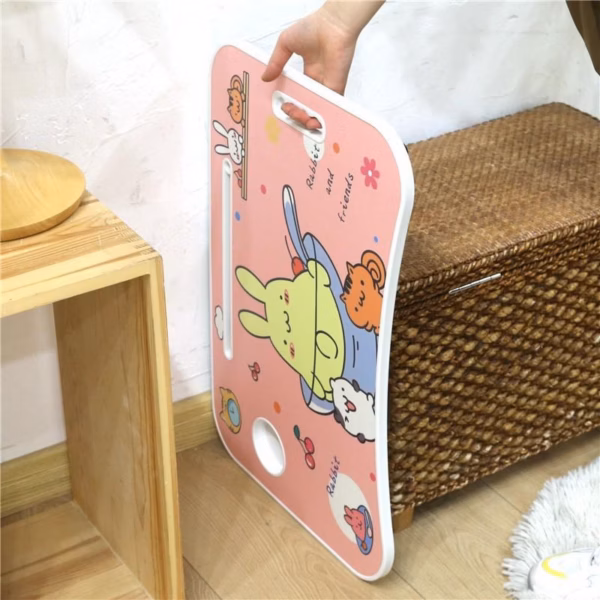 Bàn Học Gấp Gọn Đa Năng Cao Cấp Có Khay Để Ly Và Ipad Ctb446 - Bechip - Ảnh 13