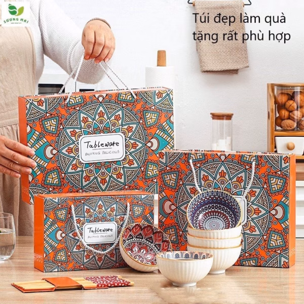 Bộ 6 Bát Ăn Và 6 Đôi Đũa + Máy Hút Nước Tự Động Sương Mai - Ảnh 2
