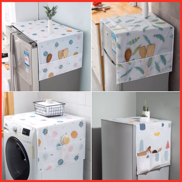 Tấm Phủ Tủ Lạnh Chống Bụi Có Túi Để Đồ 2 Bên Ctb452 - Bechip