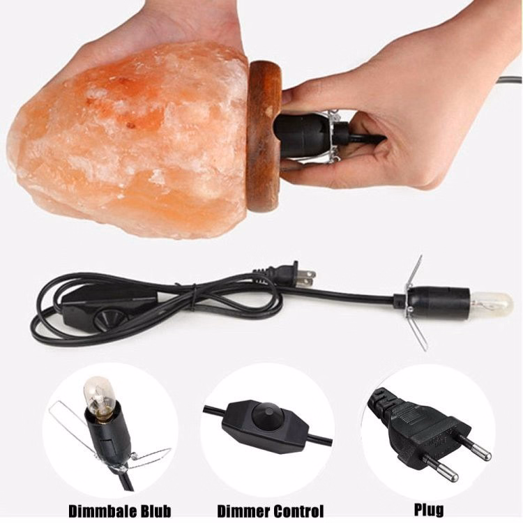 Dây Dimmer E14, Dây Chiết Áp Đèn Đá Muối Có Phích Cắm Dài 2M