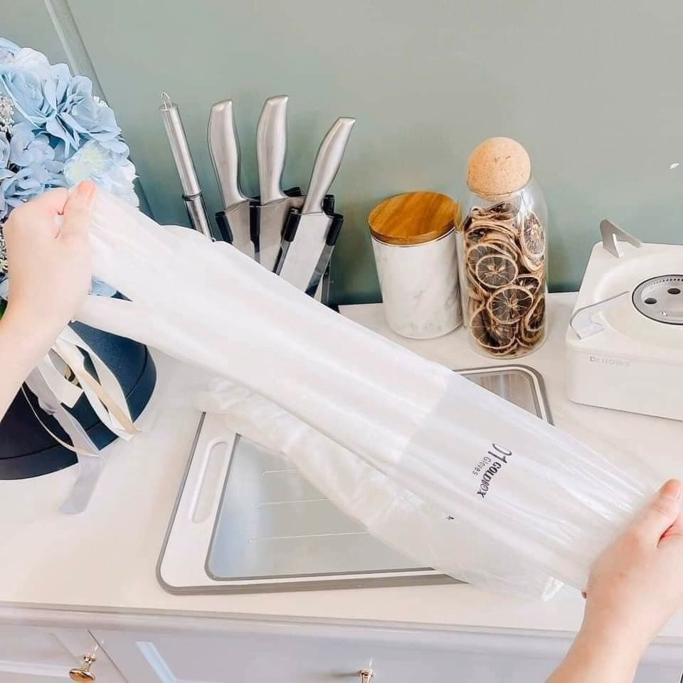 Găng Tay Cao Su Loại Dài Có Chun, Lót Nỉ Ctb456 - Bechip - Ảnh 5