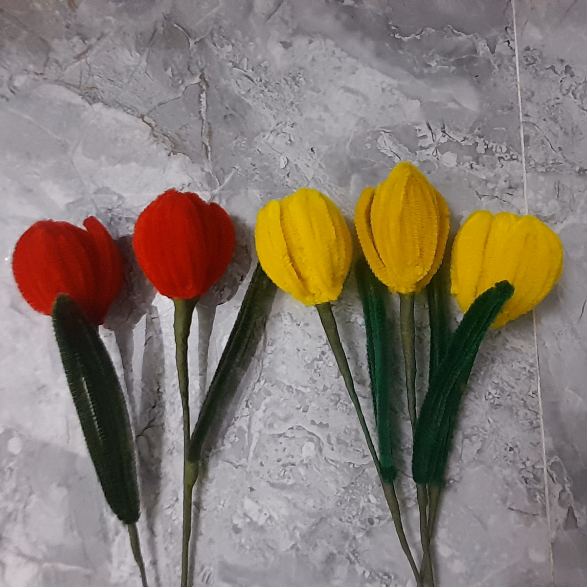 Bông Tuylip Kẽm Nhung Handmade Yukishop Yk20 - Ảnh 7