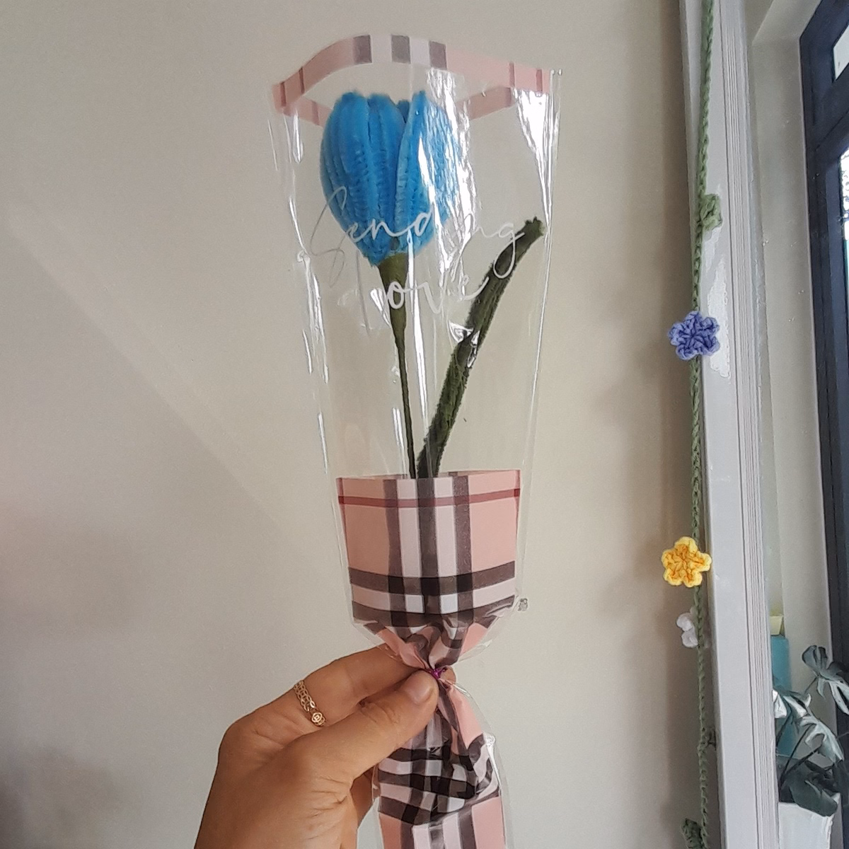 Bông Tuylip Kẽm Nhung Handmade Yukishop Yk20 - Ảnh 13