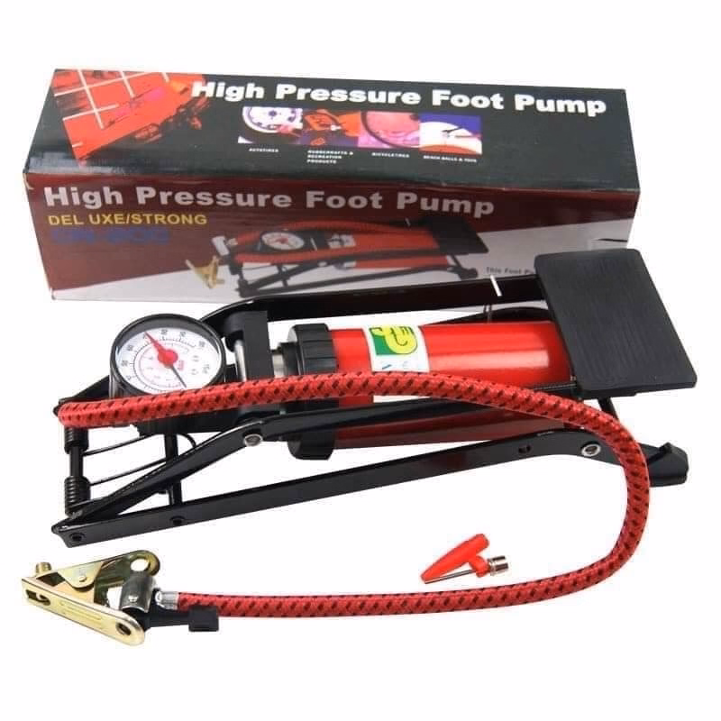 Bơm Xe Đạp, Bơm Xe Máy, Dụng Cụ Bơm Hơi Đạp Chân Xe Đạp, Xe Máy, Ô Tô Ctb463 - Bechip - Ảnh 2