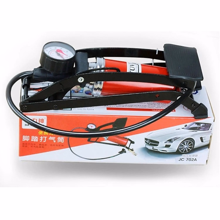 Bơm Xe Đạp, Bơm Xe Máy, Dụng Cụ Bơm Hơi Đạp Chân Xe Đạp, Xe Máy, Ô Tô Ctb463 - Bechip - Ảnh 8