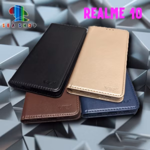 Bao Da Realme 10 Chính Hãng Vtz Thiết Kế Dạng Ví Sang Trọng, Có Ngăn Cài Thẻ - Sea Shop