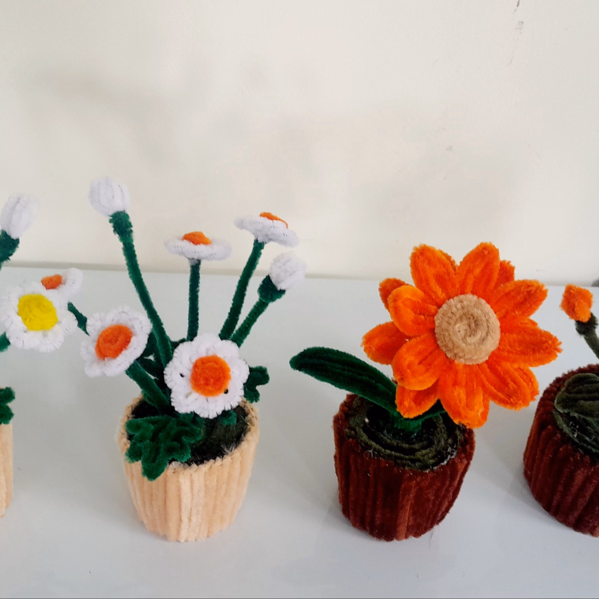 Chậu Hoa Kẽm Nhung Trang Trí Bàn Học, Bàn Làm Việc, Nhà Cửa Handmade Yk21 - Ảnh 5