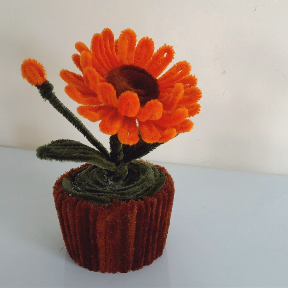 Chậu Hoa Kẽm Nhung Trang Trí Bàn Học, Bàn Làm Việc, Nhà Cửa Handmade Yk21 - Ảnh 8