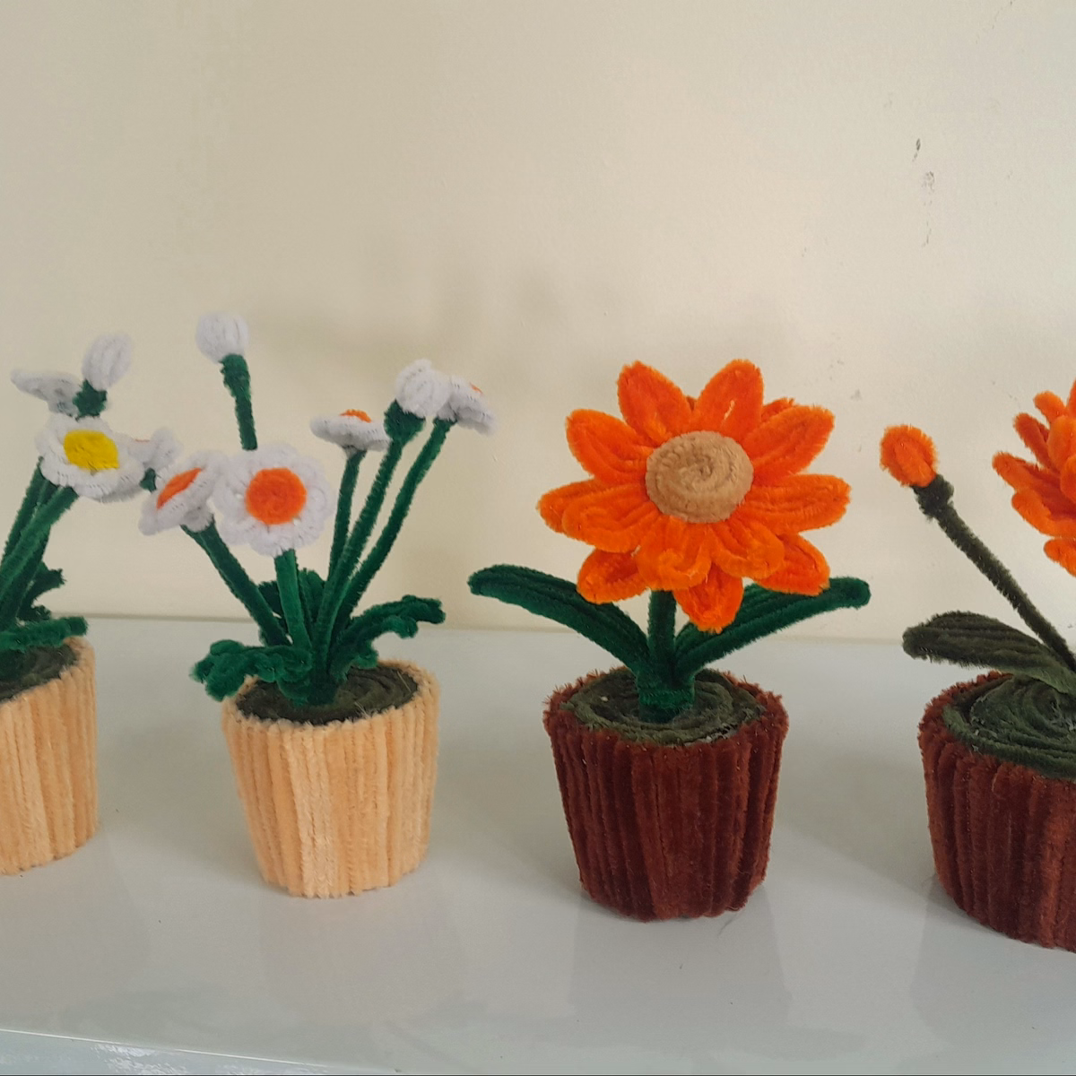 Chậu Hoa Kẽm Nhung Trang Trí Bàn Học, Bàn Làm Việc, Nhà Cửa Handmade Yk21 - Ảnh 6