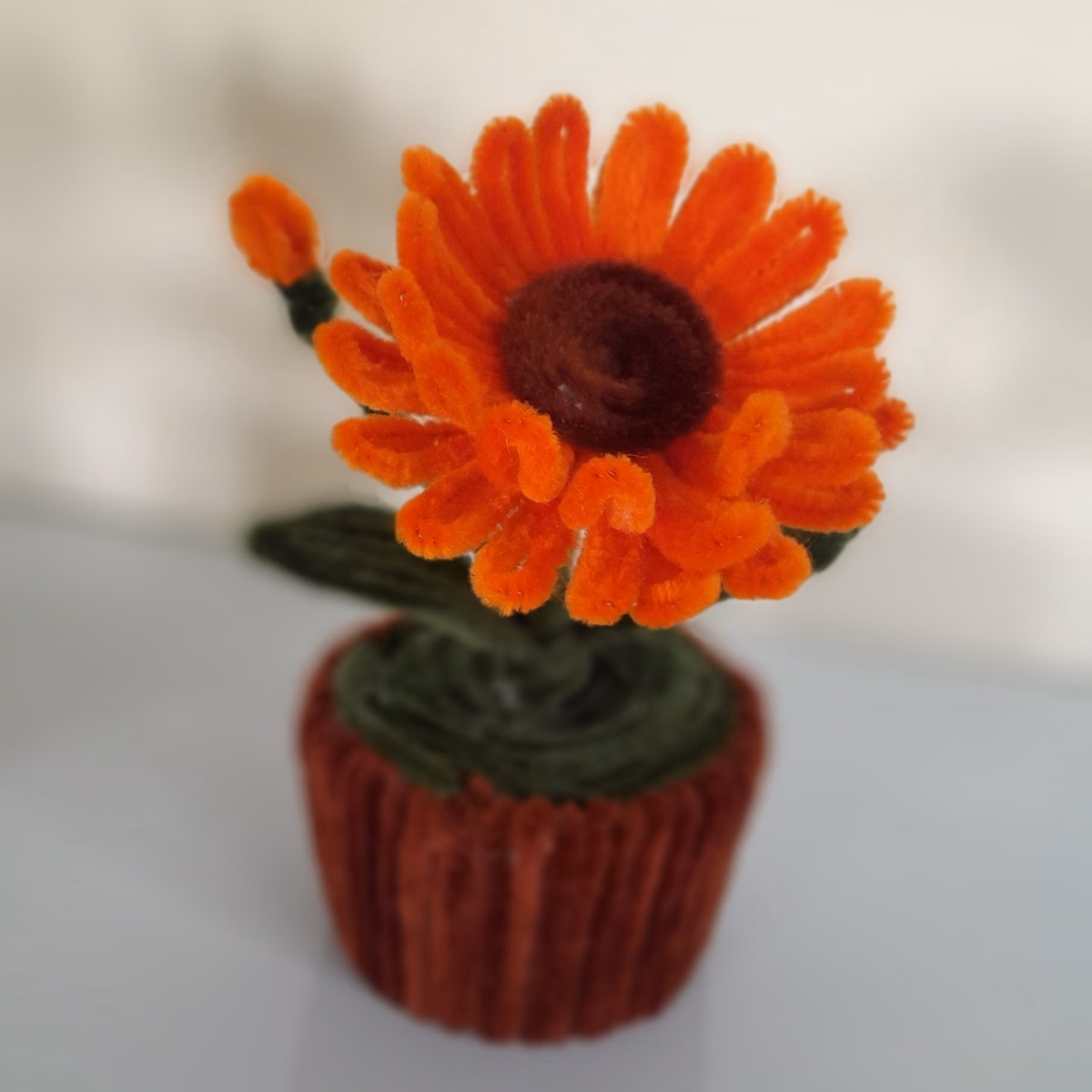 Chậu Hoa Kẽm Nhung Trang Trí Bàn Học, Bàn Làm Việc, Nhà Cửa Handmade Yk21 - Ảnh 12