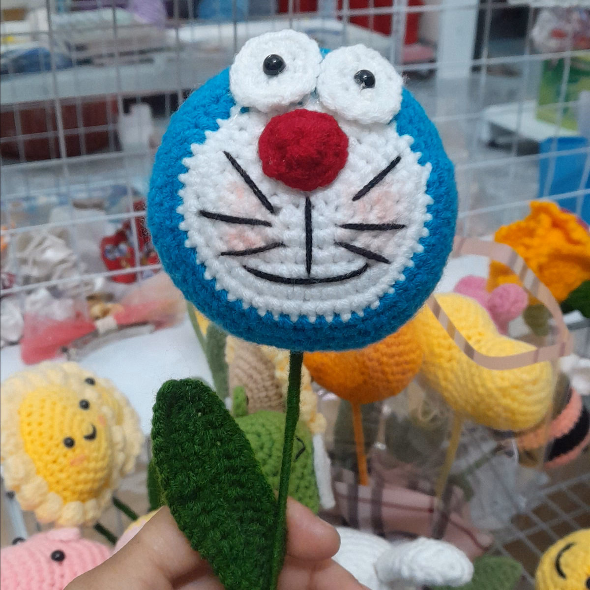 Hoa Đầu Thú Các Loại Bằng Len Handmade Yk23 - Ảnh 6