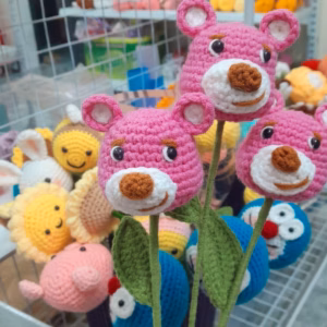 Hoa Đầu Thú Các Loại Bằng Len Handmade Yk23