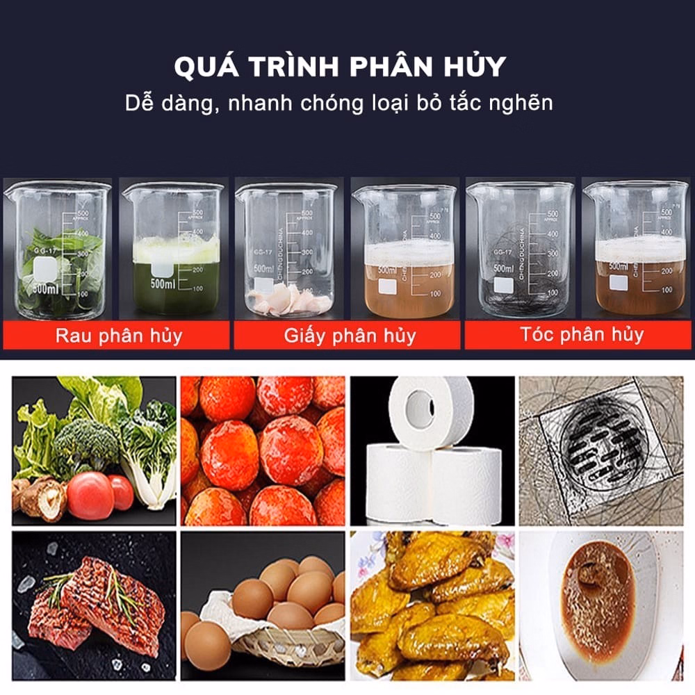 Bột Thông Tắc Cống Đa Năng Siêu Mạnh Hương Chanh Bạc Hà 260G - Su - Ảnh 5