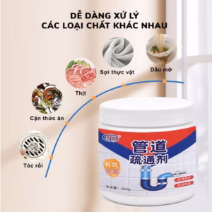 Bột Thông Tắc Cống Đa Năng Siêu Mạnh Hương Chanh Bạc Hà 260G - Su